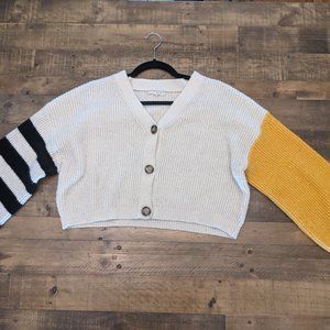 Urban Outfitters Cropped Button-Up Sweater